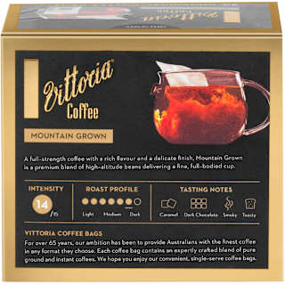 Vittoria Mountain Grown Blend Coffee Bags
