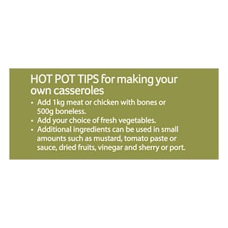 Hot Pot Casserole Base Savoury