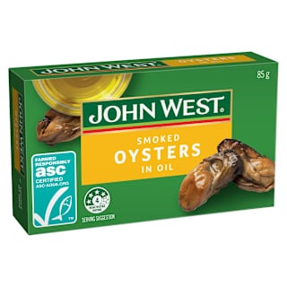 John West Smoked Oysters In Vegetable Oil