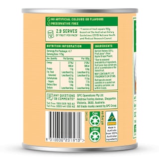 SPC Apricots Halved in Juice