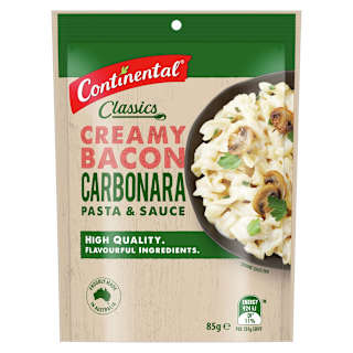 Continental Pasta & Sauce Creamy Bacon Carbonara