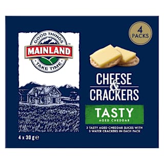 Mainland On the Go Tasty Cheddar Cheese & Crackers