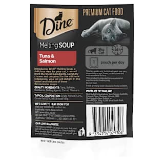 Dine Melting Soup Tuna & Salmon Wet Cat Food Treat