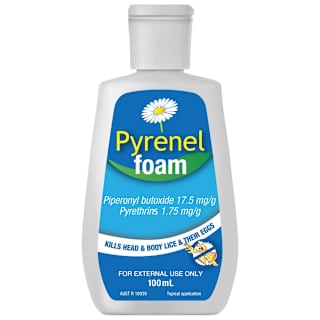 Pyrenel Head Lice Treatment Shampoo Foam