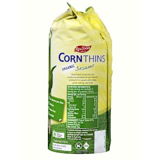 Real Foods Corn Thins Sesame