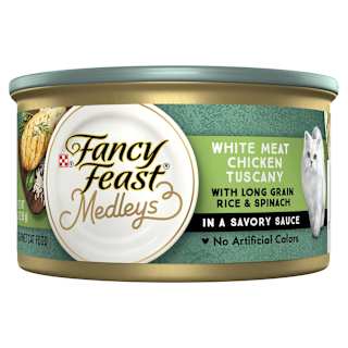 Fancy Feast Adult Medleys White Meat Chicken Tuscany With Rice & Garden Greens In A Savory Sauce Wet Cat Food
