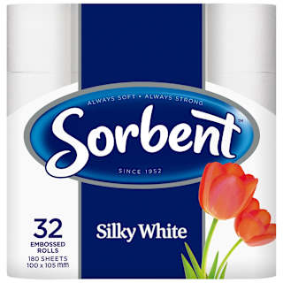 Sorbent Silky White Toilet Tissue