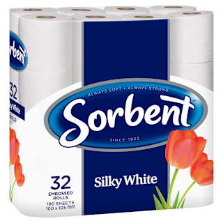 Sorbent Silky White Toilet Tissue