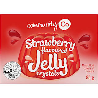 Community Co Strawberry Flavoured Jelly Crystals