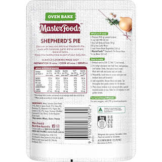 MasterFoods Shepherd's Pie Oven Bake Recipe Base