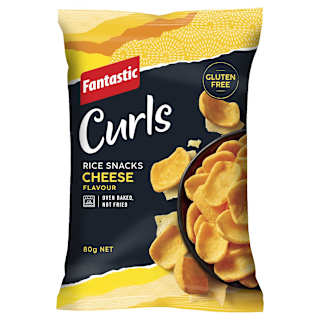 Fantastic Delites Curls Rice Snacks Cheese