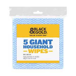 Black & Gold Giant Household Wipes