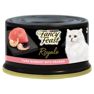 Fancy Feast Royale Adult Cat Food Tuna Whole Prawn