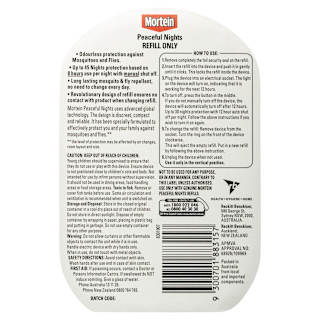 Mortein Peaceful Nights Automatic Plug In Refill Mosquito and Fly Repellent