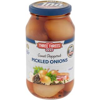 Three Threes Pepper Pickled Onions
