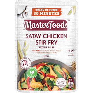 MasterFoods Satay Chicken Stir Fry Recipe Base
