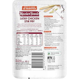 MasterFoods Satay Chicken Stir Fry Recipe Base