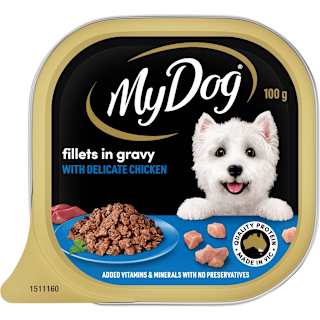 My Dog Fillets In Gravy With Tender Chicken Wet Dog Food Tray
