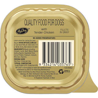 My Dog Fillets In Gravy With Tender Chicken Wet Dog Food Tray