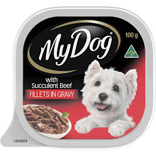 My Dog Fillets In Gravy With Succulent Beef Wet Dog Food