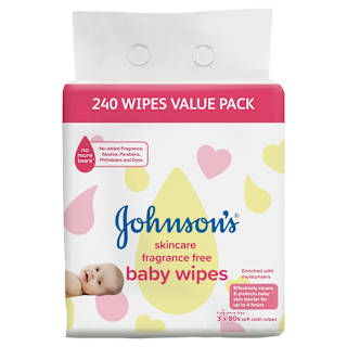 Johnson's Baby Wipes Skincare Fragrance Free