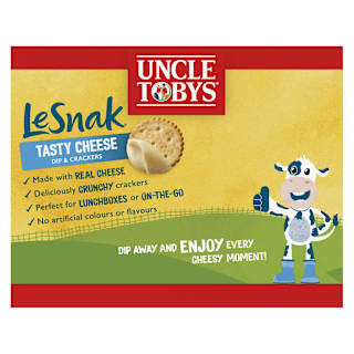 Uncle Tobys Le Snak Tasty Cheese Dip & Crackers