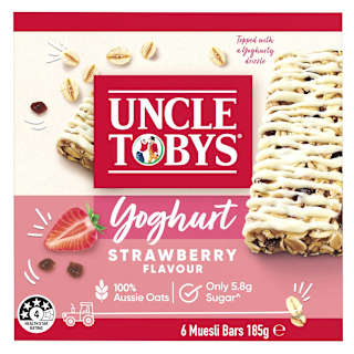 Uncle Tobys Muesli Bars Yoghurt & Strawberry