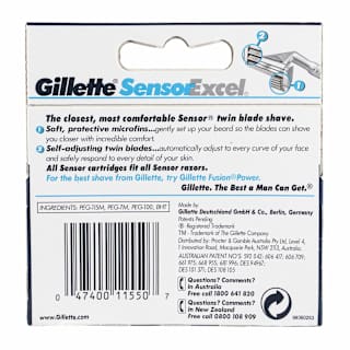 Gillette Sensor Excel Comfort Blades Refills