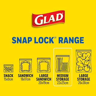 Glad Snap Lock Medium Storage Bags