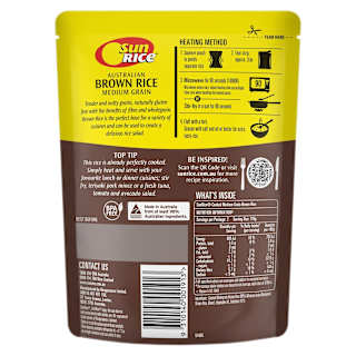 SunRice Steamed Gluten Free Brown Whole Grain Rice