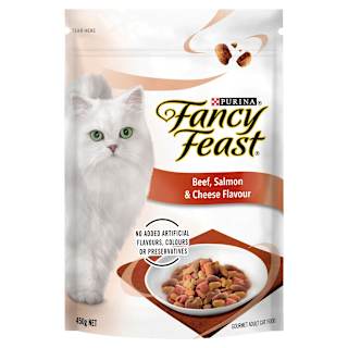 Fancy Feast Adult Cat Food Beef Salmon & Cheese