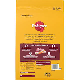 Pedigree Dry Dog Food Real Beef Bag