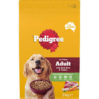 Pedigree Medium AdultDry Dog Food With Real Beef & Vegies