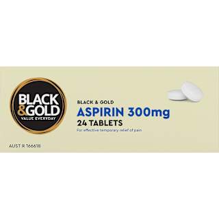 Black & Gold Aspirin Tablets