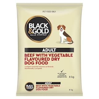 Black & Gold Dog Food Beef & Veg