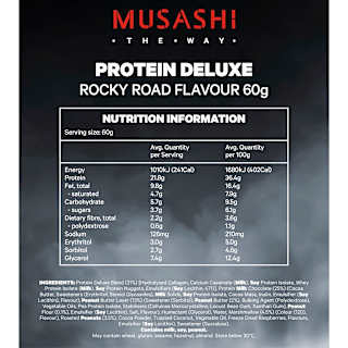Musashi Deluxe Protein Bar Rocky Road