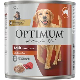 Optimum Wet Dog Food Beef & Rice