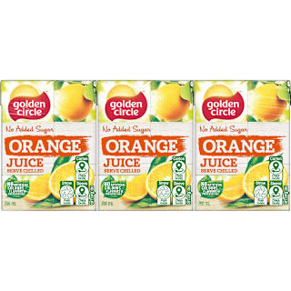 Golden Circle Orange Juice No Added Sugar Multipack Poppers
