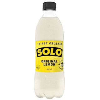 Schweppes Solo Thirst Crusher Original Lemon Bottle