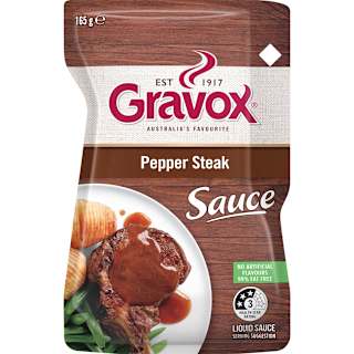 Gravox Liquid Pepper Steak Finishing Sauce
