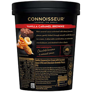 Connoisseur Ice Cream Vanilla Caramel Brownie