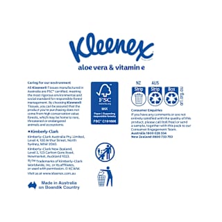 Kleenex Wellbeing Facial Tissues Aloe Vera & Vitamin E 3-Ply
