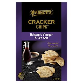 Arnott's Cracker Chips Sea Salt & Balsamic Vinegar