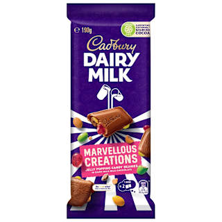 Cadbury Dairy Milk Marvellous Creations Jelly Popping Candy Chocolate Block
