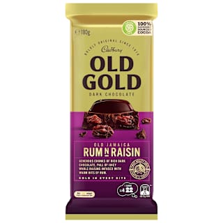 Cadbury Old Gold Dark Chocolate Old Jamaica Rum N Raisin