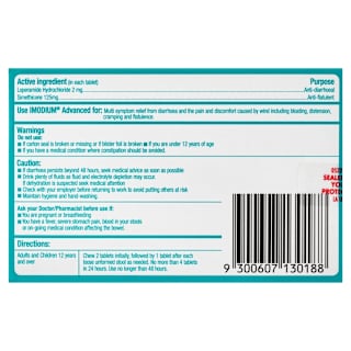 Imodium Advanced Anti Diarrhoea