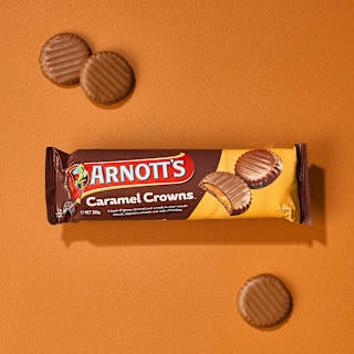 Arnott's Chocolate Caramel Crowns
