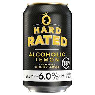 Hard Rated Alcoholic Lemon 6% Can 330mL