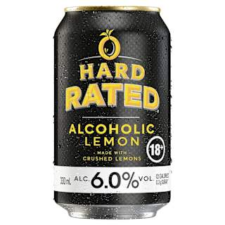 Hard Rated Alcoholic Lemon 6% Can 330mL