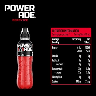 Powerade ION4 Berry Ice Sports Drink Sipper Cap